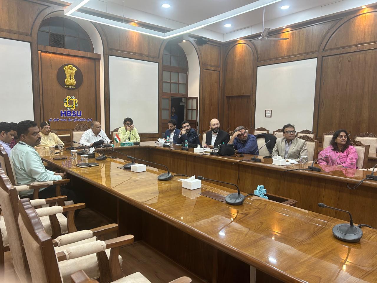 Meeting with Dr. Homi Bhabha University